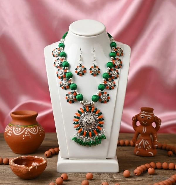 Oxidised Elegance Necklace Set