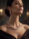 Rose Gold AD Elegance Necklace Set-01
