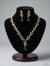 AD emerald Green stones goldel Jewellery Set-02