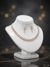 Rose Gold AD Elegance Necklace Set-01