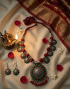 Sunflower Charm Handmade Necklace Set