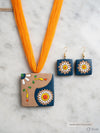 Terracotta Blossom Necklace Set