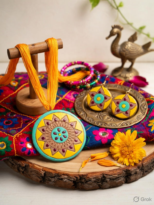 Terracotta Necklace Set