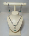 AD soft blush stones Jewellery Set-08