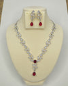 AD soft blush stones Jewellery Set-08
