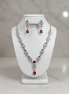 AD soft blush stones Jewellery Set-08