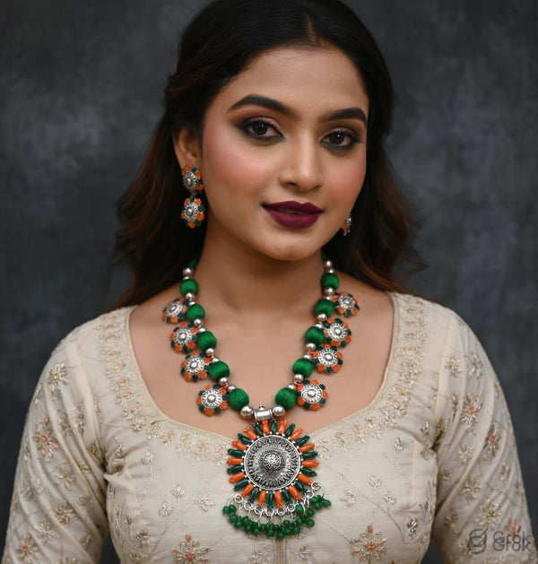 Oxidised Elegance Necklace Set