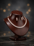 Rose Gold AD Elegance Necklace Set-01