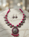Sunflower Charm Handmade Necklace Set