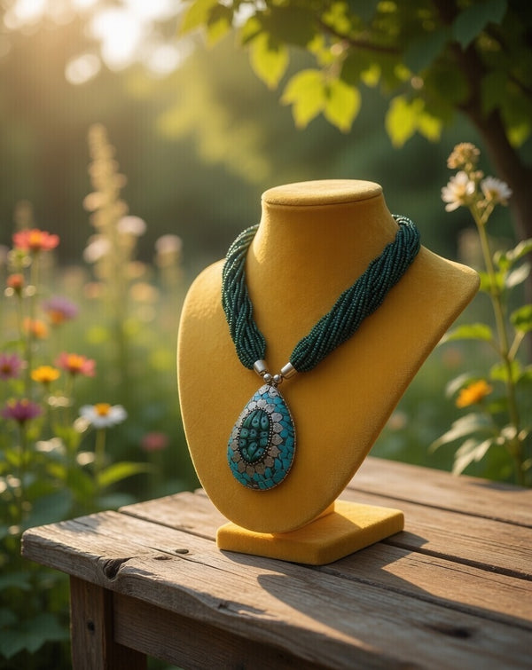 Beaded Statement Necklace