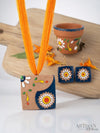 Terracotta Blossom Necklace Set