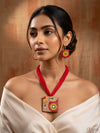 Terracotta Blossom Necklace Set