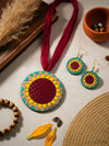 Sunflower Bloom Necklace set