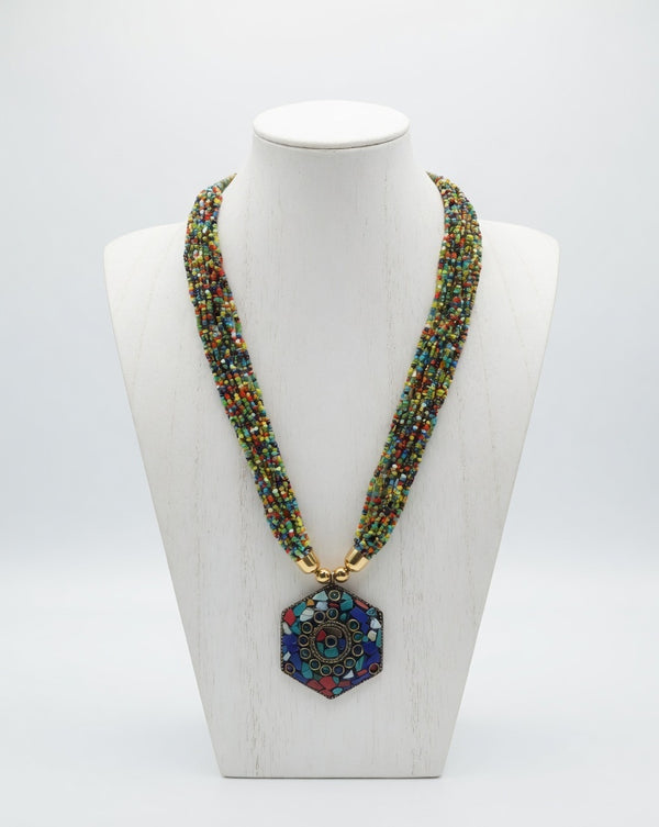 Beaded Statement Necklace
