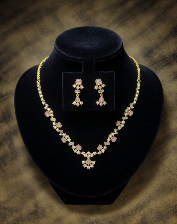 Rose Glow Amarican Diamond Set-07