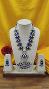 Oceanic Oxidized Charm Necklace Set